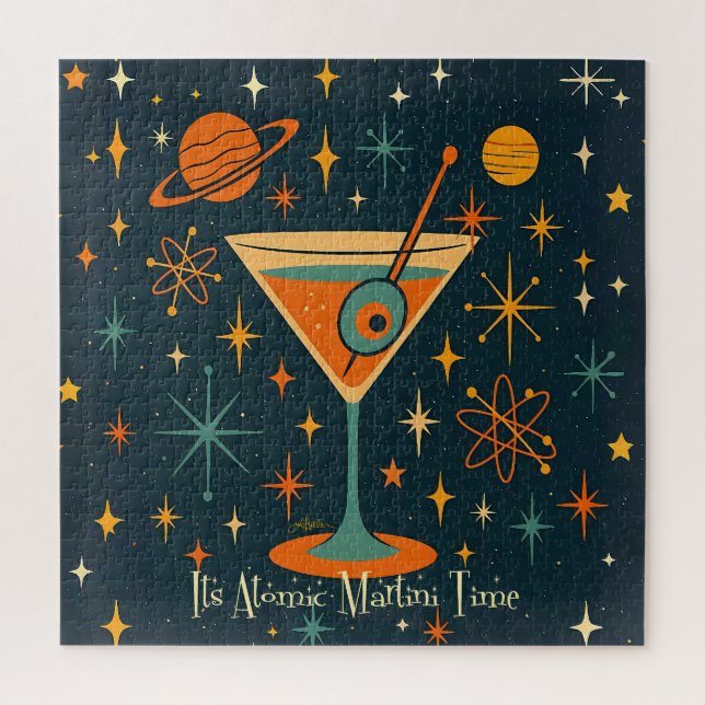 Puzzle Es hora del Martini Atómico Estrellas Cósmicas (Vertical)