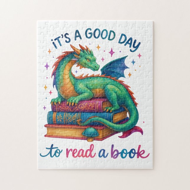 Puzzle Es un buen día para leer un libro (Vertical)