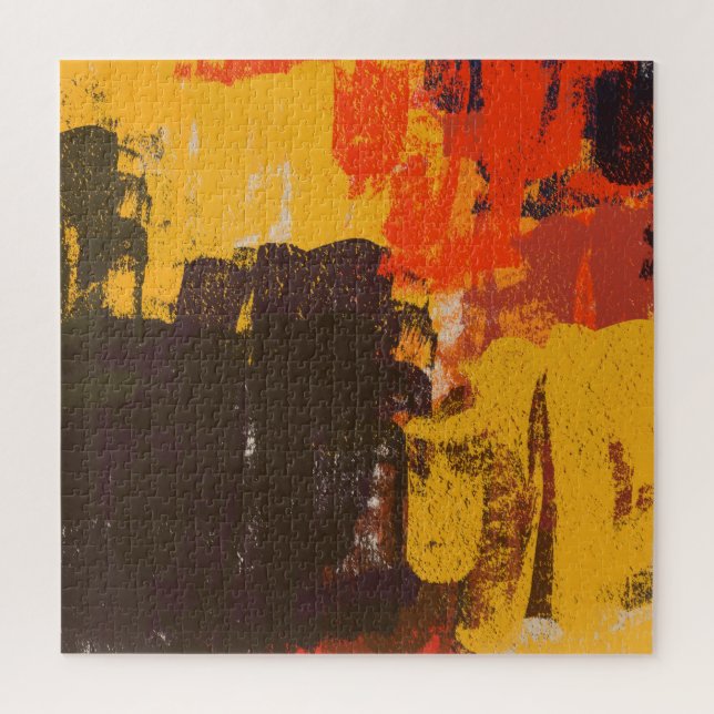 Puzzle Esbozo artístico creativo, textura colorida. (Vertical)