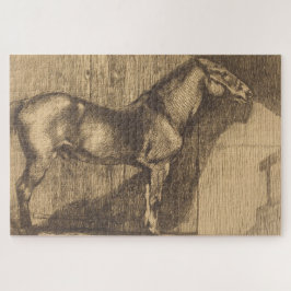 Puzzle Esbozo de un Pony (de Paul-Albert Besnard)