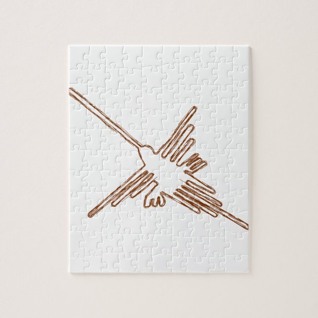 Puzzle Esbozo del colibrí de líneas de Nasca (Vertical)