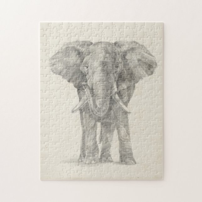 Puzzle Esbozo elefante (Vertical)