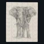 Puzzle Esbozo elefante<br><div class="desc">Este dibujo presenta un elefante africano | Ethan Harper. ID de la imagen: 116578Z</div>