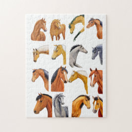 Puzzle Esbozos de caballos