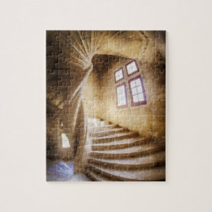 Puzzle Escalera de caracol beige, Francia