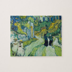 Puzzle Escalera en Auvers por van Gogh: