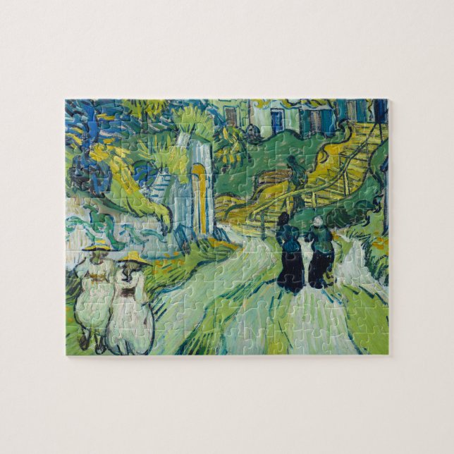 Puzzle Escalera en Auvers por van Gogh: (Horizontal)
