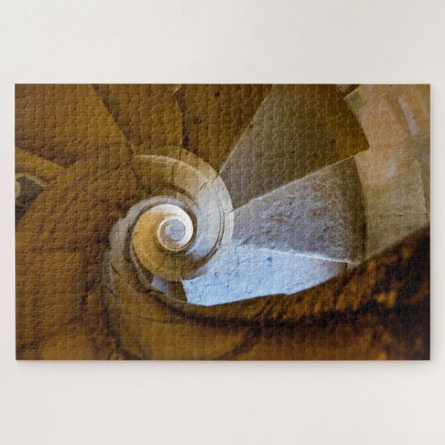 Puzzle Escalera Espiral Bajando (Horizontal)