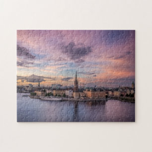 Puzzle Escándalo del atardecer del norte de la ciudad de