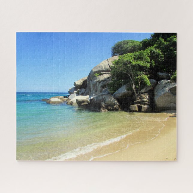 Puzzle escapada a una playa caribeña (Horizontal)