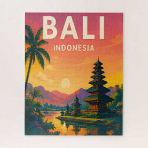 Puzzle Escape a la isla tropical del templo de Bali Indon