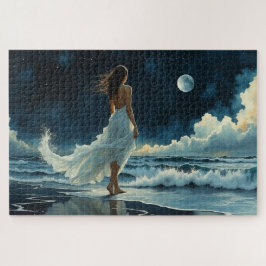 Puzzle Escape en la costa bajo la Luna | Arte costero