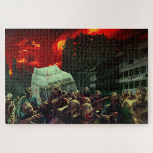 Puzzle Escena apocalíptica de Halloween de SlipperyJoe's 