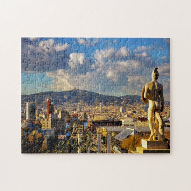 Puzzle Escena callejera de Barcelona. (Horizontal)
