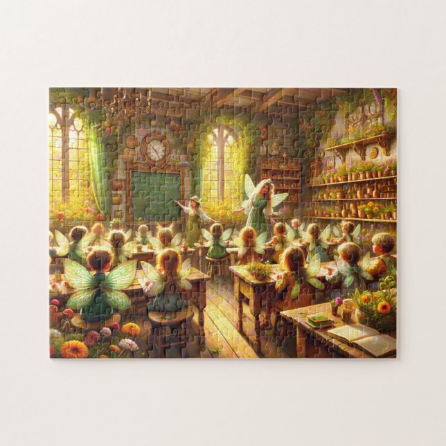 Puzzle Escena caprichosa de la escuela de hadas (Horizontal)