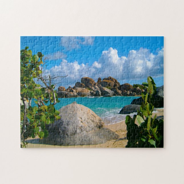 Puzzle Escena costera de las Islas Vírgenes de los EE. UU (Horizontal)