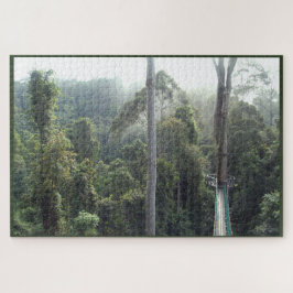 Puzzle Escena de árboles de marismas pluviales de Borneo