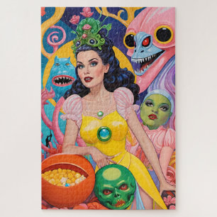 Puzzle Escena de belleza de Halloween - Arte de Ken Gage