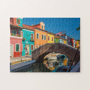 Puzzle Escena de calle Burano Venecia Italia