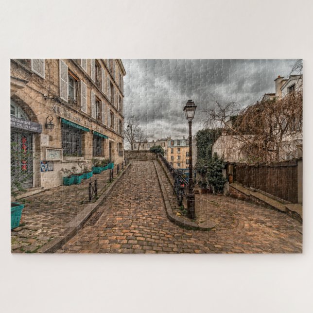 Puzzle Escena de calle de París (Horizontal)