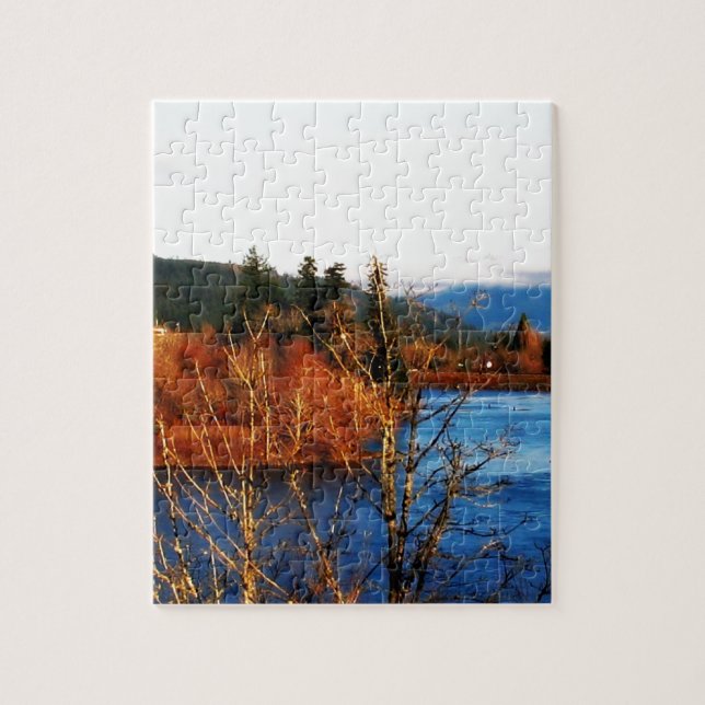 Puzzle Escena de invierno Desfiladero de Columbia (Vertical)
