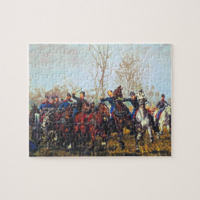 Puzzle Escena De La Batalla De Guerra Civil 1887 William  (Horizontal)