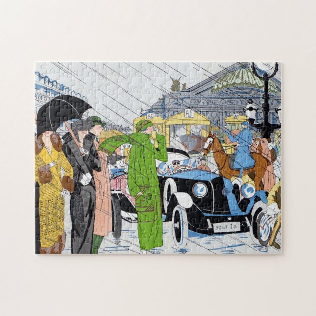 Puzzle Escena de la calle Art Deco (Horizontal)