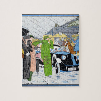 Puzzle Escena de la calle Art Deco