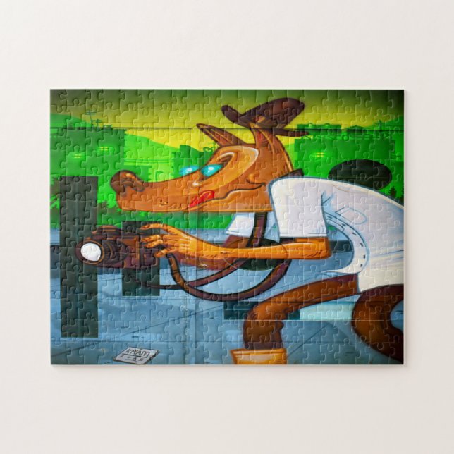 Puzzle Escena de la calle Barcelona. (Horizontal)