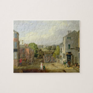 Puzzle Escena de la calle en Chorley, Lancashire, con una
