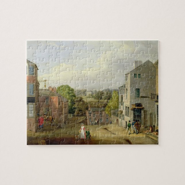 Puzzle Escena de la calle en Chorley, Lancashire, con una (Horizontal)