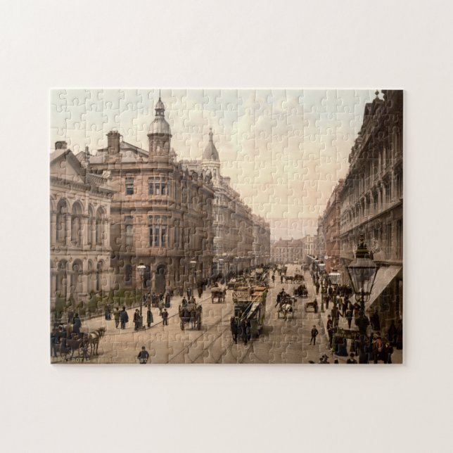 Puzzle Escena de la calle Royal Avenue Belfast 1905 (Horizontal)