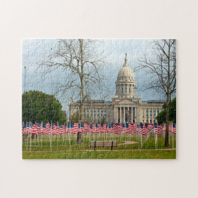 Puzzle Escena de la ciudad Oklahoma. (Horizontal)