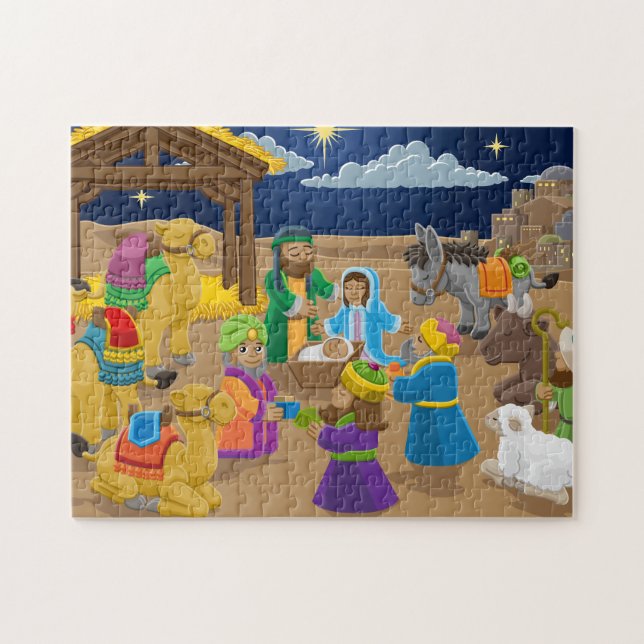 Puzzle Escena de la Natividad de los navidades (Horizontal)