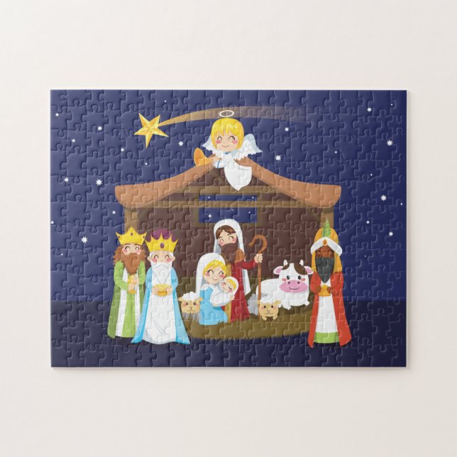 Puzzle Escena de la natividad del navidad (Horizontal)