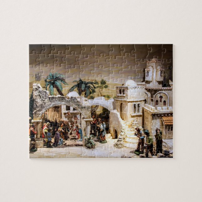 Puzzle Escena de la natividad puesta para el navidad (Horizontal)