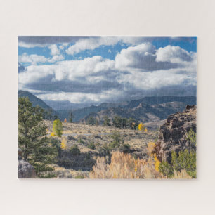 Puzzle Escena de montaña Wyoming cerca del Parque Yellows