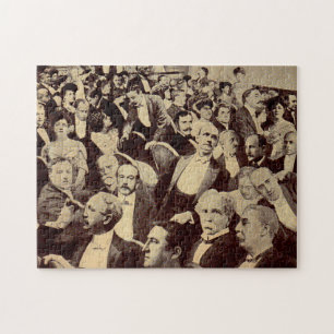 Puzzle Escena de multitudes de los años 1920