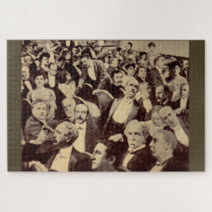 Puzzle Escena de multitudes de los años 1920