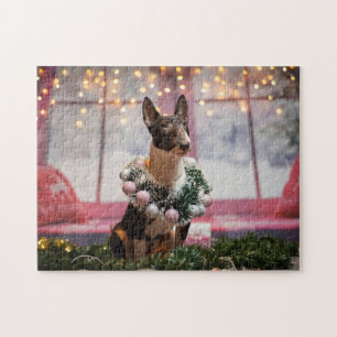 Puzzle Escena de Navidades de Bull Terrier 