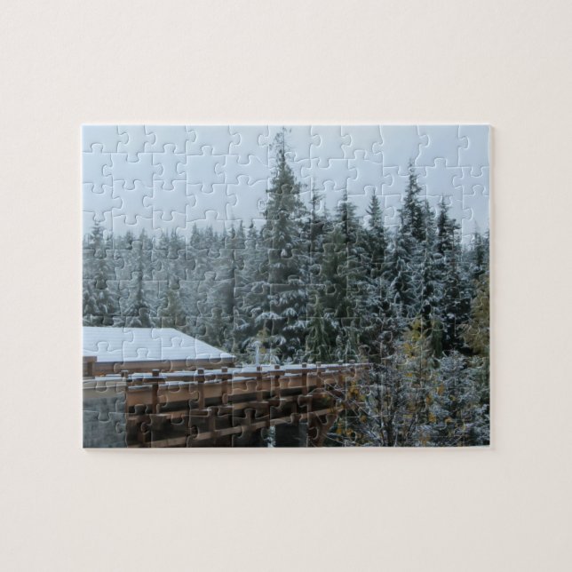 Puzzle Escena de nieve en silbato (Horizontal)