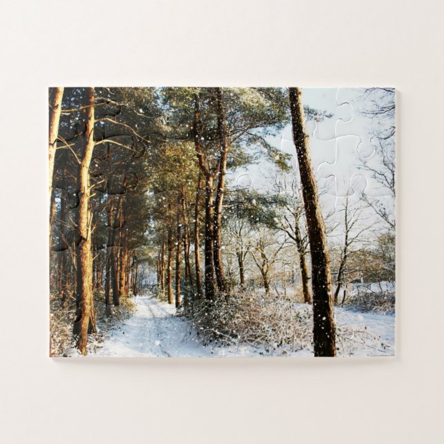 Puzzle Escena de Nieve Forestal 11x14 30pc jpcnm (Horizontal)