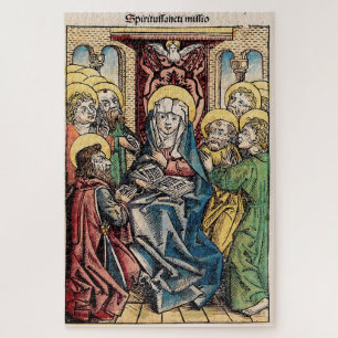 Puzzle escena de Pentecostés después del Domingo de Pascu