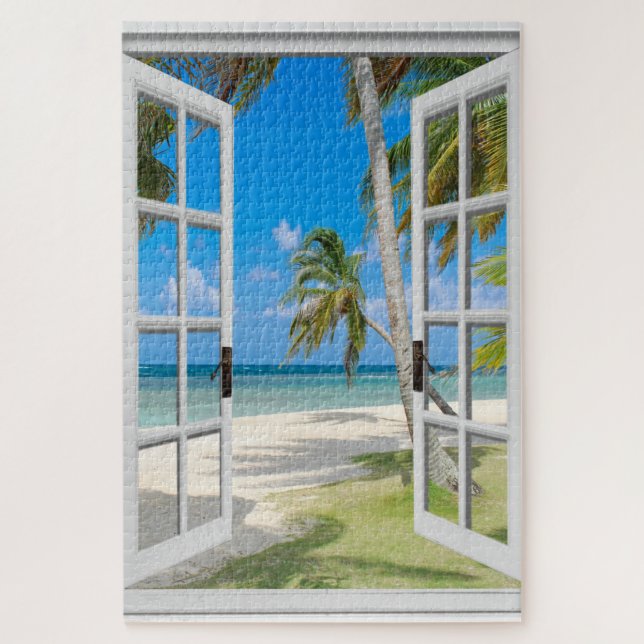 Puzzle Escena de playa con tema costero único de 1000 pie (Vertical)