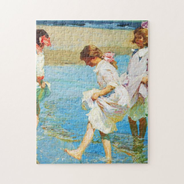 Puzzle Escena de playa de Edward Henry Potthast (Vertical)