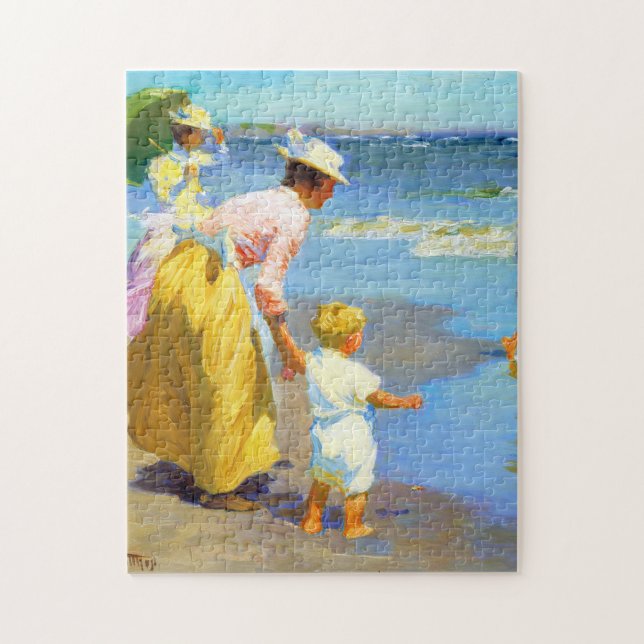 Puzzle Escena de playa de Edward Henry Potthast (Vertical)