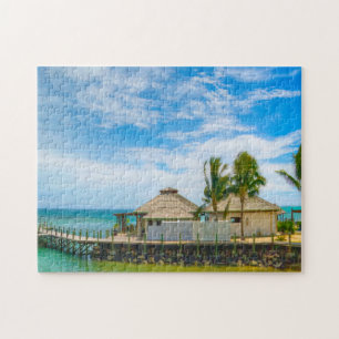 Puzzle Escena de playa de Samoa Americana.