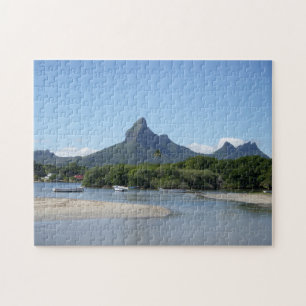 Puzzle Escena de playa en Mauricio.