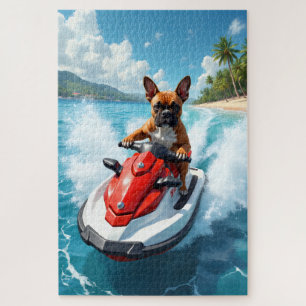 Puzzle Escena de playa en moto de agua Boxer