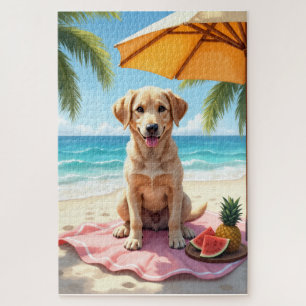 Puzzle Escena de playa relajada de Chinook